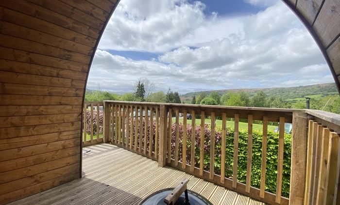 glamping with mountain views